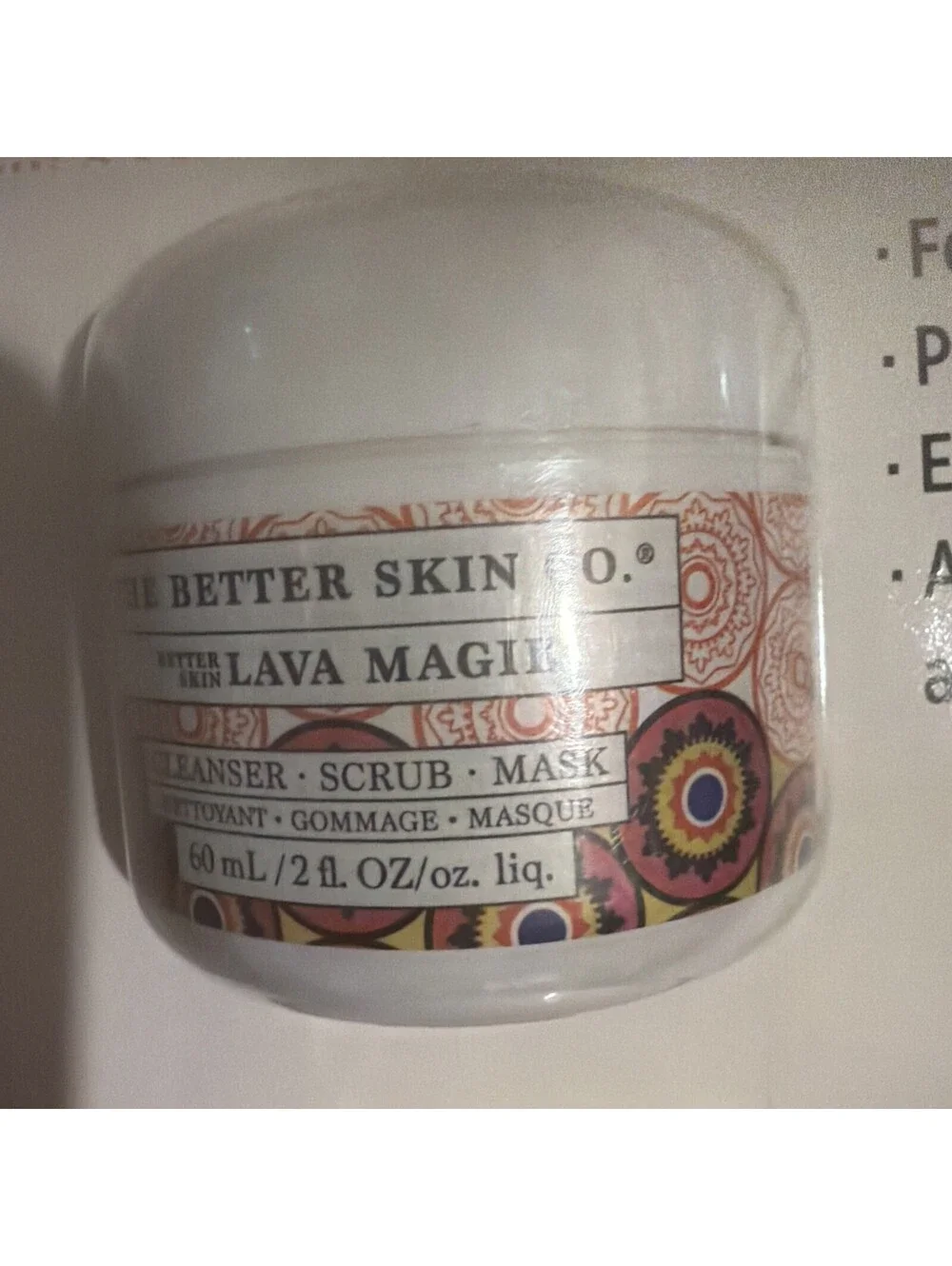 2PC The Better Skin Co, Lava Magik Face Cleanser, Scrub & Mask Scrub All in One!